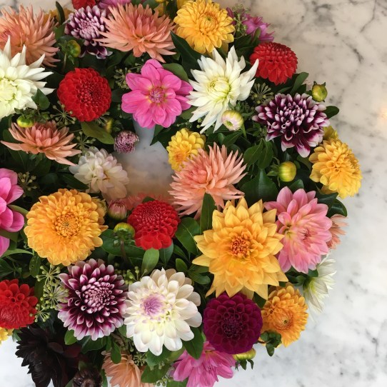 Dahlia Wreath